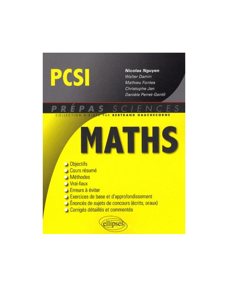 Mathématiques PCSI