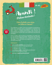 Avanti ! L'italiano divertendosi ! A1-A2+ - Cahier d'activités pour réviser son italien en s'amusant ! (avec fichiers audio)