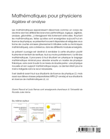 Mathématiques pour physiciens - Algèbre et analyse