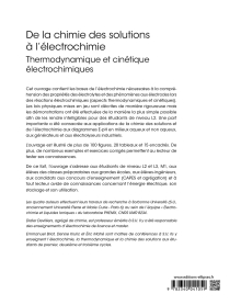 De la chimie des solutions à l’électrochimie - Thermodynamique et cinétique électrochimiques