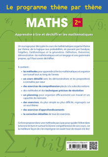 Maths Seconde - Le programme thème par thème - Apprendre à lire et déchiffrer les mathématiques