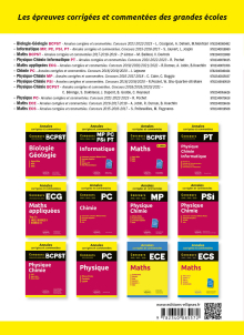 Maths et informatique. PSI. Annales corrigées et commentées. Concours 2021/2022/2023 - 3e édition
