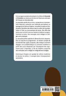 La méthodologie du commentaire de texte et de la dissertation - Français. Seconde. Première - 2e édition