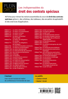 Les indispensables du droit des contrats spéciaux - A jour au 30 juillet 2023 - 2e édition