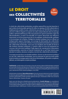 Le droit des collectivités territoriales en fiches