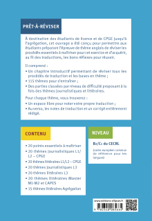 Anglais. Thèmes journalistiques et littéraires B2-C1 - Entraînement gradué