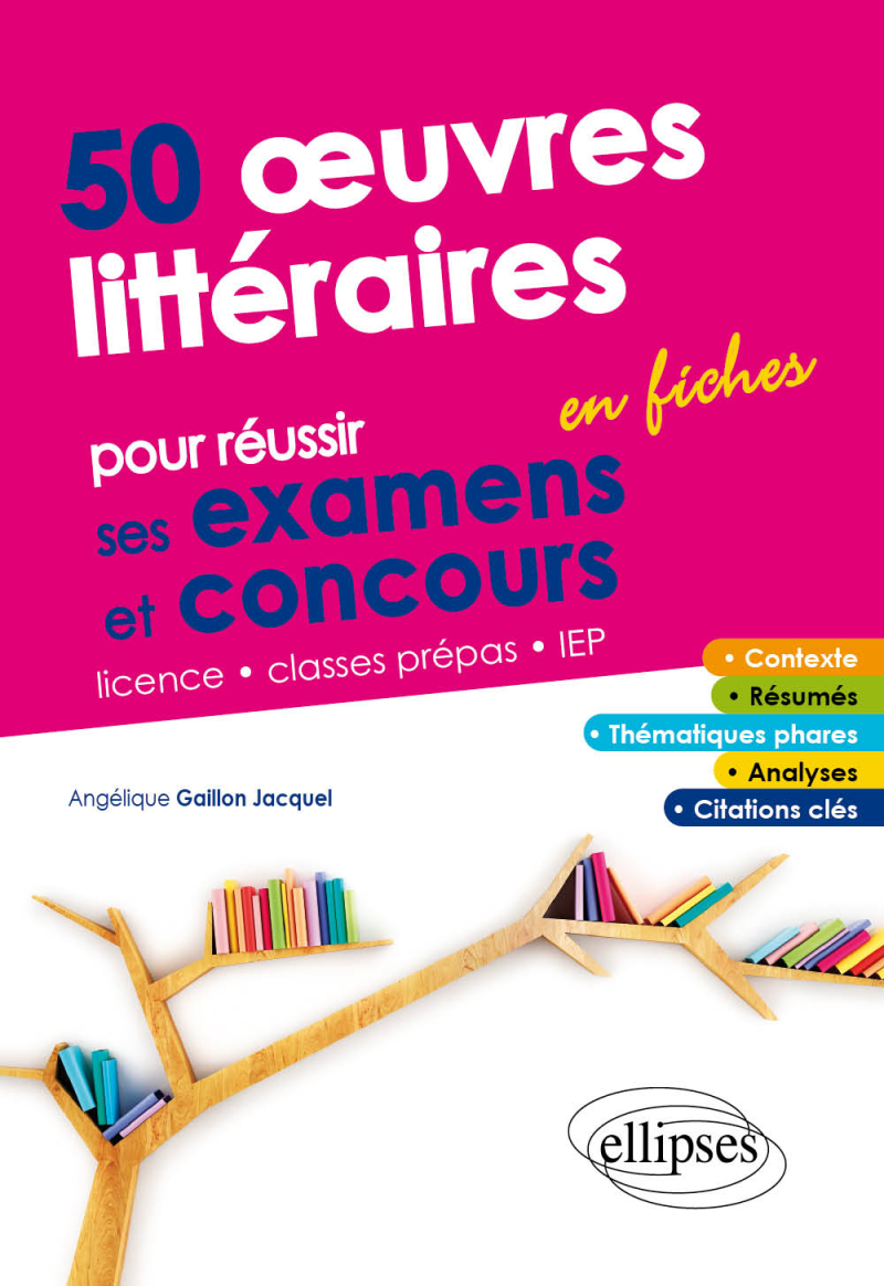 50 œuvres littéraires en fiches pour réussir ses examens et concours