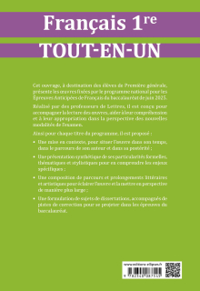 Français. Première. Tout-en-un sur les oeuvres au programme du bac - Session 2024-2025 - édition 2024-2025