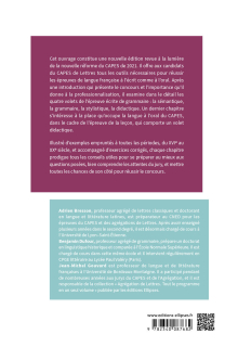 Les épreuves de langue française au CAPES de Lettres - 2e édition - 2e édition