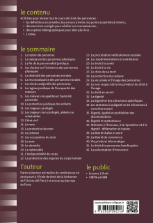 Fiches de Droit des personnes - A jour au 1er mars 2024 - 4e édition