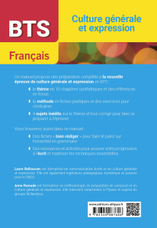 BTS Français. Culture générale et expression. À table ! Formes et enjeux du repas - Examen 2025 - édition 2025