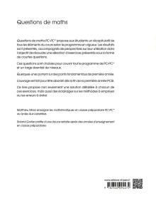 Questions de maths. PC/PC* - Mémentos de cours, questions, exercices, indications, solutions détaillées