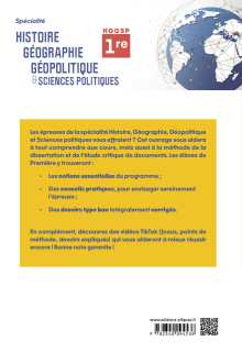 Spécialité Histoire, Géographie, Géopolitique et Sciences politiques. Première.