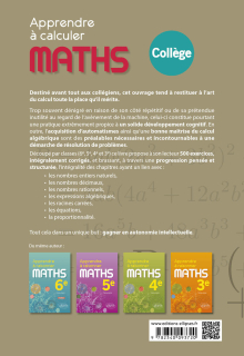 Apprendre à calculer - Collège