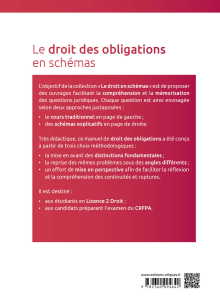 Le droit des obligations en schémas - A jour au 15 mars 2024 - 3e édition