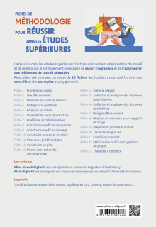 Fiches de Méthodologie pour réussir dans les études supérieures - Conseils, exemples et exercices corrigés
