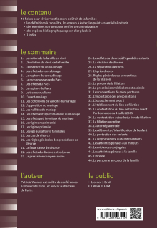 Fiches de Droit de la famille - A jour au 15 avril 2024 - 7e édition