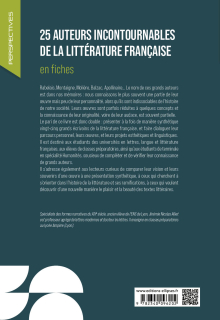 25 auteurs incontournables de la littérature française en fiches