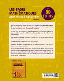 Les bases mathématiques pour réussir à l'université en 80 fiches - 2e édition