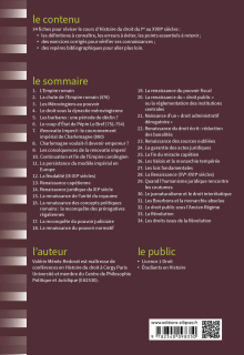 Fiches d'Histoire du Droit - Ier-XVIIIe siècles