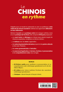 Le chinois en rythme A1-A2+ - Méthode pour apprendre ou réviser différemment (avec audio et vidéos)