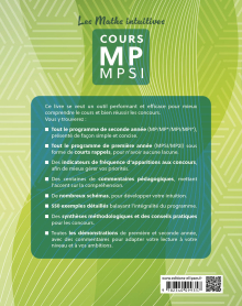 Les Maths intuitives - Cours MP / MPSI - Cours commenté et expliqué MPSI-MP/MP*, MP2I-MPI/MPI*