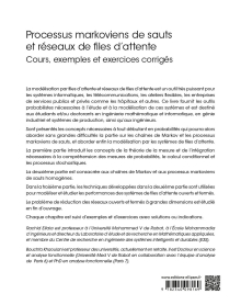 Processus markoviens de sauts et réseaux de files d’attente - Cours, exemples et exercices corrigés