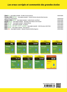 Oraux corrigés et commentés Maths PSI