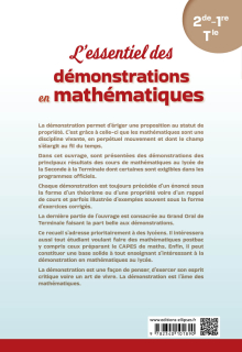 L'essentiel des démonstrations en mathématiques - De la Seconde à la Terminale