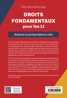 Introduction aux Droits fondamentaux pour les L1 - Notions et jurisprudence clés