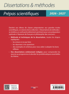 Expériences de la nature en 39 dissertations - Prépas scientifiques. Français-Philosophie. Concours 2026-2027 - édition 2026-2027