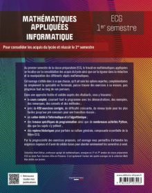 Mathématiques appliquées, informatique - ECG 1er semestre - Pour consolider les acquis du lycée et réussir le 1er semestre