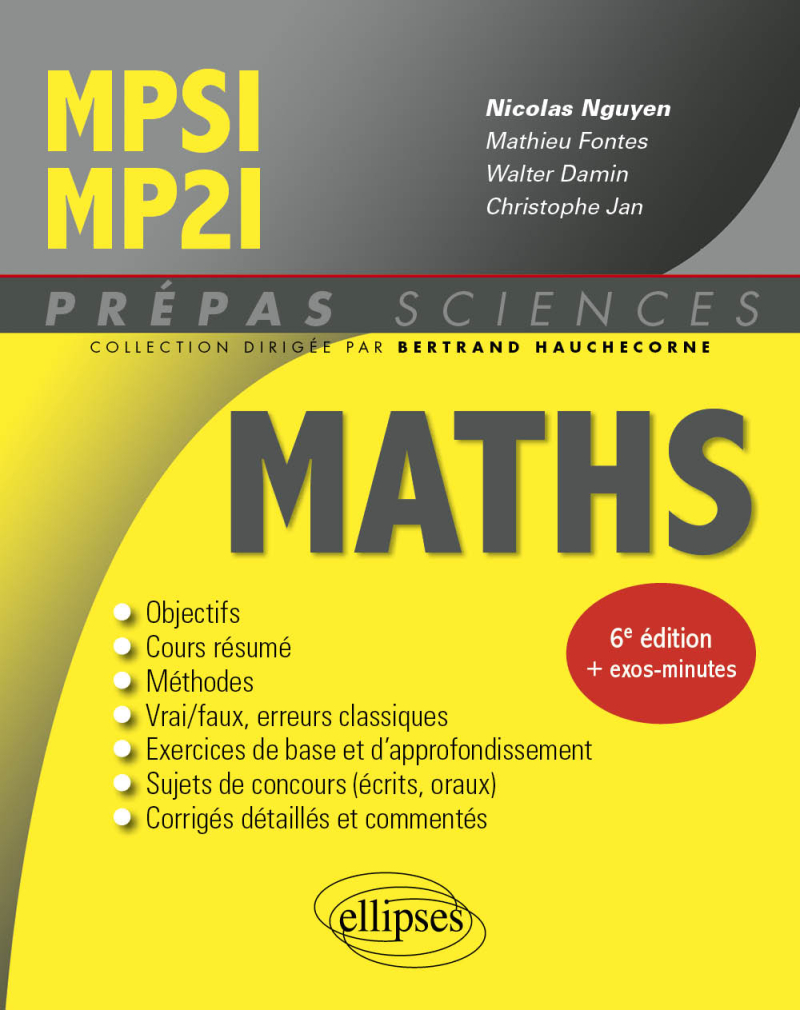 Mathématiques MPSI/MP2I - 6e édition