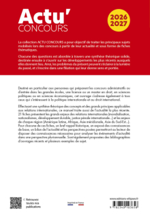 Relations internationales - édition 2026-2027