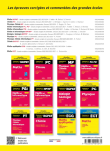 Physique-Chimie. PSI. Annales corrigées et commentées. Concours 2023/2024/2025