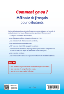 FLE (français langue étrangère) Comment ça va ? - Méthode de français pour débutants (avec fichiers audio) (A1-A2)