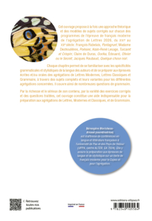 Grammaire et stylistique. Agrégation de Lettres 2026 - François Rabelais, Pantagruel ; Antoinette Deshoulières, Poésies ; Alain-René Lesage, Turcaret et Crispin ; Claire de Duras, Ourika, Édouard, Olivier ou le Secret ; Jacques Roubaud, Quelque chose noir - édition 2026