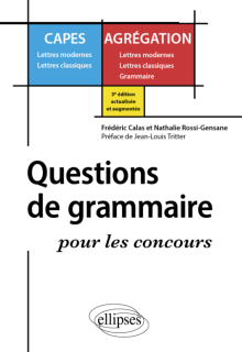 Questions de grammaire pour les concours - 3e édition