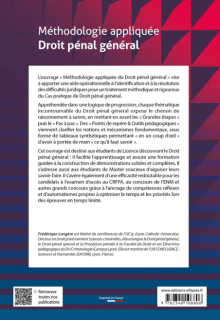 Méthodologie appliquée Droit pénal général