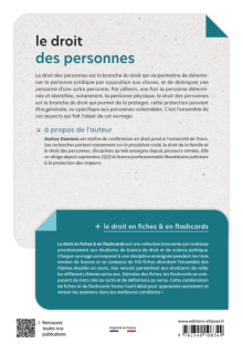 Le droit des personnes en fiches et en flashcards