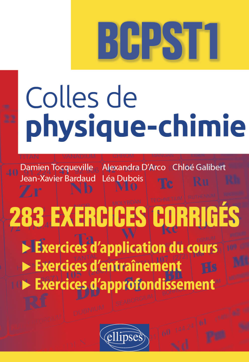 Colles de Physique-Chimie - BCPST1 - 283 exercices corrigés