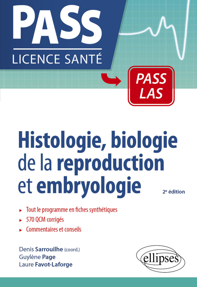 Histologie, biologie de la reproduction et embryologie en PASS et LAS - 2e édition