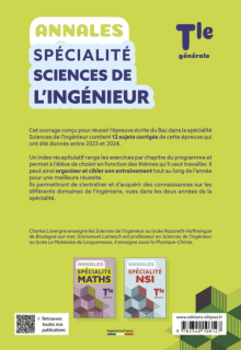 Annales Spécialité Sciences de l'Ingénieur. Terminale générale