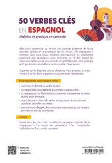 50 verbes clés en espagnol : maîtrise et pratique en contexte - A2+ > B2