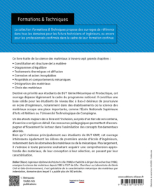 Les fondements de la science des matériaux - Conception, caractérisation et choix